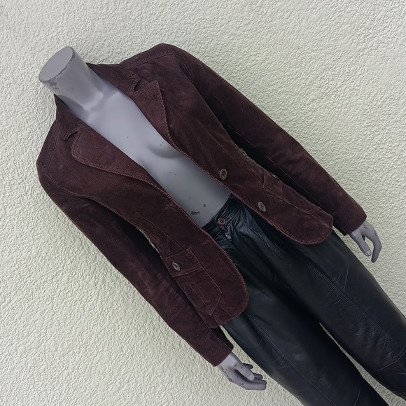 H&M (Hennes & Mauritz) LADIES 98% COTTON LUX COURDUROY (2) BUTTON JACKET - Picture 14 of 17